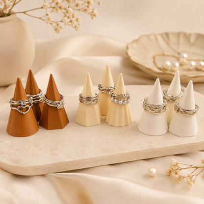 Decorative Ring Cone Holder Set of 3