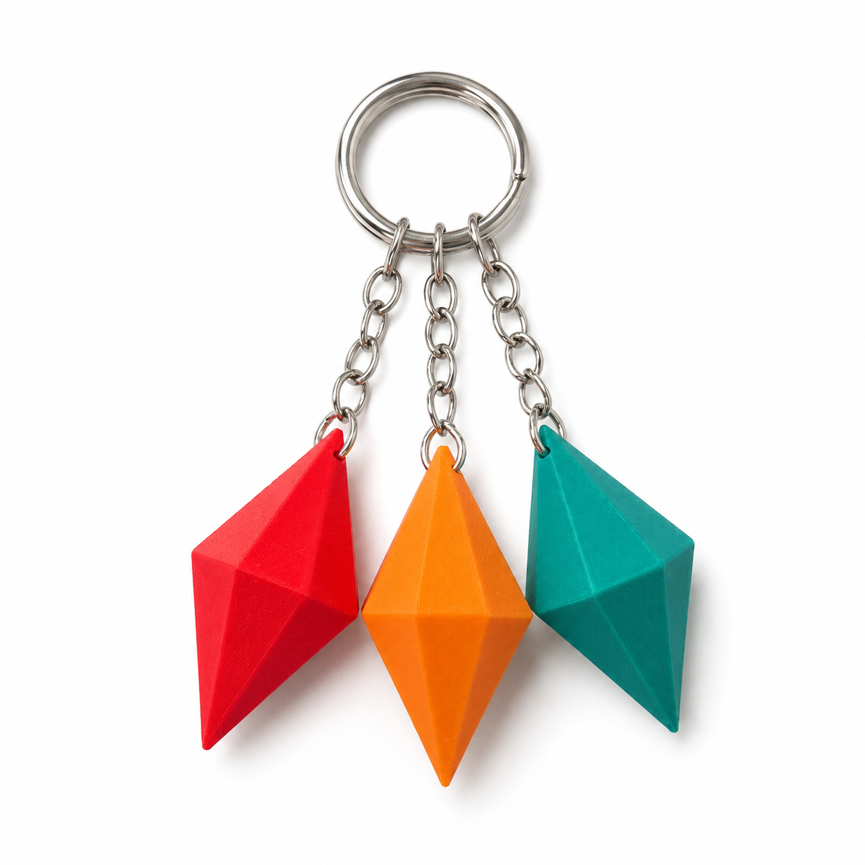 Geometric Diamond Keyring