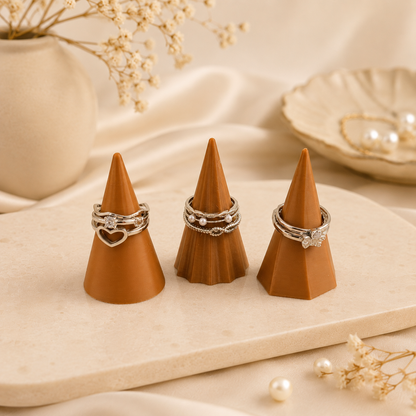 Decorative Ring Cone Holder Set of 3
