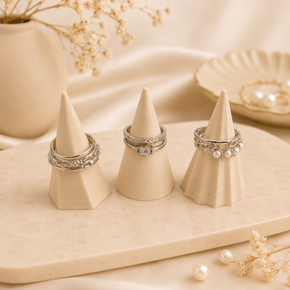 Decorative Ring Cone Holder Set of 3
