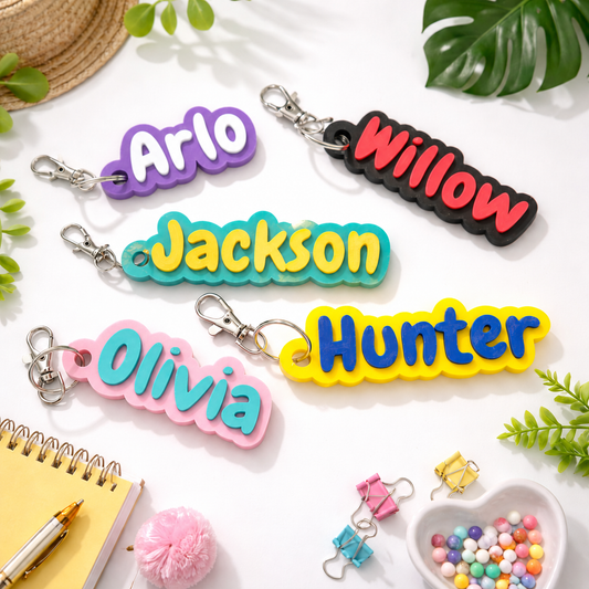 Personalised Bag Clip Tags