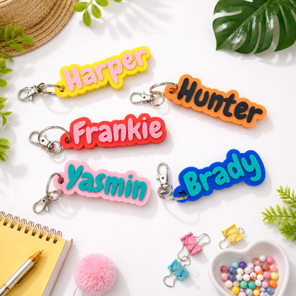 Personalised Bag Clip Tags