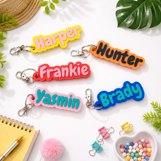 Personalised Bag Clip Tags