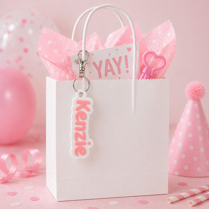 Personalised Bag Clip Tags